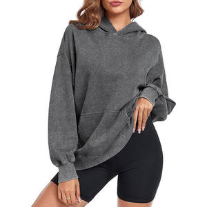 New Year 2025 Wholesale High Quality Heavyweight <b>Fleece</b> Oversized Hoodies Regular Fit Men's Custom Embroidered Vintage Acid Wash - Product Image 5