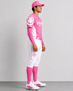Conjunto de Uniforme de Béisbol Rosa Personalizado, Jersey de Béisbol Sublimado, Ropa de Equipo, Fabricante OEM ODM - Product Image 3