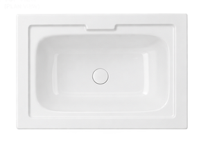 Lavabo Carré sur Pied Moderne Écologique Minimaliste Finition Polie à Trou Unique avec Mitigeur pour Hôtel - Product Image 5