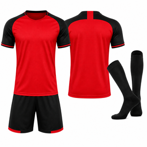 Custom Football Team Uniform Soccer Jersey Shorts and <b>Socks</b> Set Breathable Quick Dry Match Training Kit Manufacturer - Product Image 1
