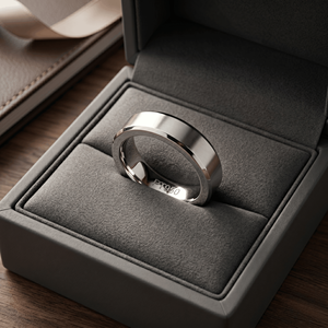 Classic 6MM Plain Rhodium Plated Wedding Band <b>Ring</b> Platinum 925 Silver 9K 14K 18K Gold Comfort Fit Women's Fine Jewelry OEM ODM - Product Image 3