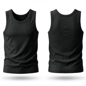 Créez votre propre logo, débardeur pour homme, 100% coton, séchage rapide, couleur et taille personnalisées, design imprimé professionnel, prix avantageux, tendance - Product Image 1