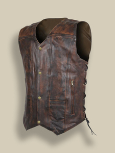 <b>Leather</b> <b>Vest</b> & Biker <b>Vest</b> Top Quality Cowhide <b>Leather</b> Water Proof <b>Men</b> Fashion Accessories <b>Leather</b> <b>Men</b> <b>Vest</b> - Product Image 6