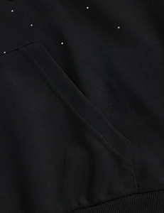 Sweat-shirt unisexe en coton 100% avec strass et cristaux, style streetwear, logo personnalisé, pour l'hiver, vêtement tendance - Product Image 6