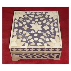 Caja de Joyería de Madera y Nácar, Forma Rectangular, Acabado Pulido Hecho a Mano, Ideal para Regalos de Boda - Product Image 6