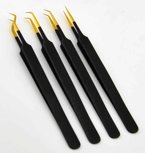 Hot Selling Professional Lightweight Stainless Steel Eyelash Tweezers Multi-Use New Style Pointed Tip OEM Design Made Pakistan - Product Image 3