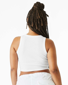 Women's Micro Ribbed Knitted OEM Bulk Seamless Cropped Tank <b>Top</b> High Elasticity Workout Vest with Tassel Lace Button - Product Image 5