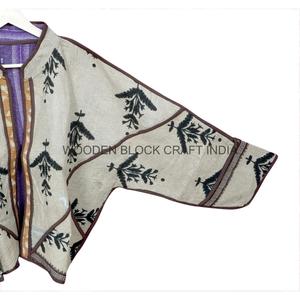 เสื้อแจ็คเก็ตคันธาผ้าฝ้ายคุณภาพดีเยี่ยม ทำมือ เป็นมิตรกับสิ่งแวดล้อม แห้งเร็ว สำหรับฤดูหนาว แฟชั่นผู้หญิง ทรงปกติ ระบายอากาศได้ดี - Product Image 2