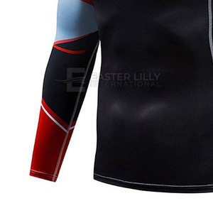 Rashguard pour homme à manches longues, nouveau design, en vente en ligne, service OEM, vêtements de fitness pour homme. - Product Image 5