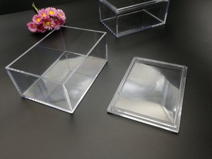 Boîte de rangement en acrylique moderne minimaliste de luxe, durable, multifonctionnelle, contenants transparents personnalisés pour bijoux et maquillage - Product Image 4