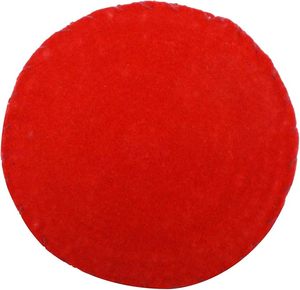 Sous-verre rond en perles de verre rouges, couleur unie, accessoire de décoration de table - Product Image 1