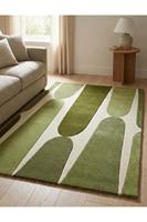 Tapis moderne en laine fait main, à poils moyens épais, antidérapant, doux, pour salle de classe, petit tapis géométrique pour filles, salon, entrée, cuisine
