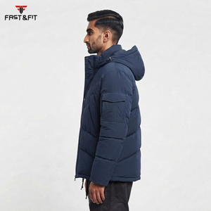 Custom Design <b>Long</b> Winter Canvas Windbreaker Outdoor Bubble <b>Coats</b> Plus Size <b>Puffer</b> Jacket Stand Front High Quality <b>Men</b> Jackets - Product Image 6