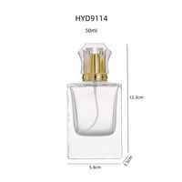 KZPACK Flacon de parfum de luxe carré transparent en verre avec pompe pulvérisatrice, impression sérigraphique, diffuseur à bâtonnets 50ml/100ml, emballage de parfum pour