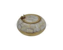 Brûleur d'encens en métal tibétain sacré fait main pour la thérapie, support en bois de santal 100% naturel pour la maison et le bureau - Product Image 2
