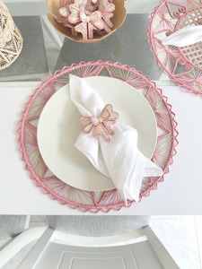 Bow Shape Rattan Napkin Ring Handwoven Decorative <b>Table</b> Accessory For Outdoor Dining Setup For Garden Patio And <b>Balcony</b> Meals - Product Image 6