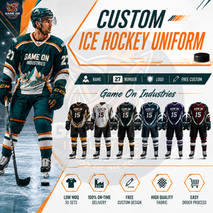 Nouvelle Arrivée 2026 – Tenue de Sport Personnalisée de Haute Qualité avec Impression par Sublimation, Service OEM/ODM, Uniforme de Hockey sur Glace sur Mesure Direct Usine - Product Image 3