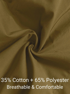 Uniforme de Enfermera Color Bronceado para Mujer, Cuello en V, Ribete Blanco en Contraste, Ropa de Trabajo para el Cuidado de la Salud, Fabricante Mayorista OEM ODM - Product Image 5