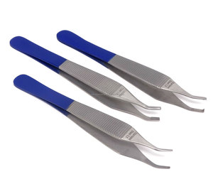 Ensemble de pinces à tissus Adson 6 pièces, pinces à pansements chirurgicales, instruments de chirurgie plastique, acier inoxydable, manuel d'hôpital - Product Image 6