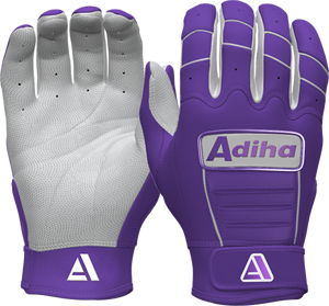 Gants de frappe de baseball légers, durables, doux au toucher, en cuir de qualité supérieure, antidérapants, avec fermeture auto-agrippante, couleur violette - Product Image 3