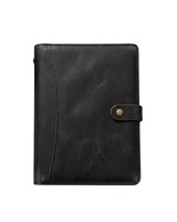 Porte-documents de conférence en cuir, organiseur de documents professionnels, porte-carte de visite, porte-cv, bloc-notes