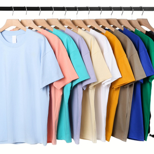 เสื้อยืดโอเวอร์ไซส์ทรงบ็อกซี่สำหรับผู้ชาย ผ้าหนา คุณภาพสูง สไตล์สตรีทแวร์ คอกลม เหมาะสำหรับใส่ลำลอง - Product Image 3
