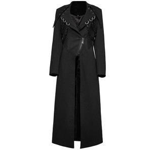 Top Hot Sell Women Black <b>Punk</b> Gothic Long Coat <b>Jackets</b> Cyberpunk Party Maxi <b>Jackets</b> 2026 - Product Image 1