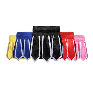 Pantalones Cortos de Kick Boxing Unisex al por Mayor, para Muay Thai, Entrenamiento de Lucha, Artes Marciales, Ligeros, 100% Poliéster, 1 Pieza - Product Image 1