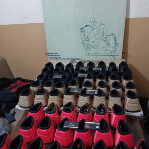 BRAND ZONE Protège-tendons en néoprène pour chevaux, ensemble de 4 protections pour les jambes, comprenant deux protections avant et deux protections arrière - Product Image 3