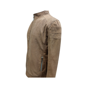 Wholesale High Quality Winter <b>Men</b> Leather <b>Jacket</b> PU Leather Waterproof Breathable with OEM Custom Service - Product Image 4