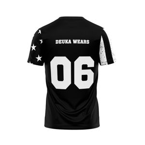 เสื้อเจอร์ซีย์กีฬาคอกลมแบบซับลิเมชั่นพิมพ์ลายตามสั่ง OEM/ODM แห้งเร็ว ผลิตจากโพลีเอสเตอร์ สำหรับทีมเบสบอล พร้อมสกรีนชื่อและหมายเลขตามต้องการ - Product Image 2