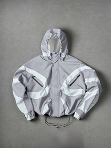 Wholesale Mens Athletic Windbreaker Jacket Breathable Lightweight <b>Fabric</b> For Sportswear Buyers Factory Direct - Product Image 2