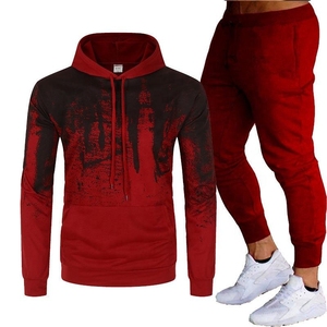 Survêtements de sport d'hiver pour hommes, taille haute, poches latérales, manches longues, fermeture éclair intégrale, respirants, séchage rapide, légers, antibactériens - Product Image 2