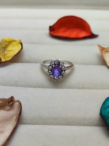 Fiery Quartz <b>Rainbow</b> Ring Vibrant Natural Gemstone Statement Jewelry Distinctive Artisan Cocktail Ring Handcrafted Gift - Product Image 3