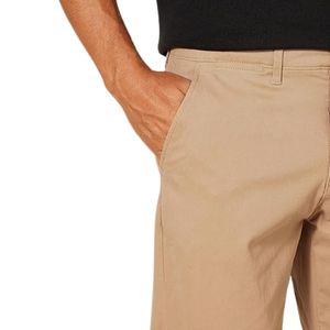 Pantalones Chino Color Caqui Claro para Hombre, Corte Ajustado, Pantalones de Algodón, Ropa Casual Diaria para Hombre, Pantalones de Trabajo de Alto Rendimiento - Product Image 3