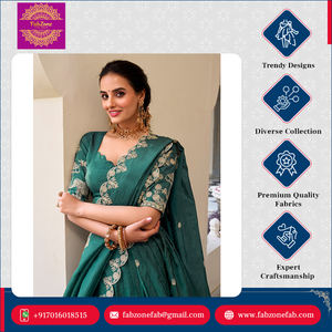 ชุดเลเฮนกา โจลี ดูปัตตา งานถักโครเชต์สีทอง งานหนัก สวยงาม หรูหรา สไตล์อินเดียดั้งเดิม ยาวคลุมพื้น คุณภาพสูง สำหรับผู้หญิง - Product Image 5