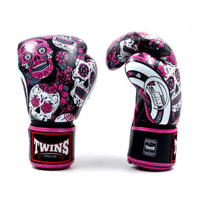 ถุงมือชกมวย MMA แบบผูกเชือก หนังวัวแท้ พิมพ์ลายสีตามสั่ง สำหรับฝึกซ้อมมวยไทย  รับทำโลโก้ตามต้องการ - Product Image 2