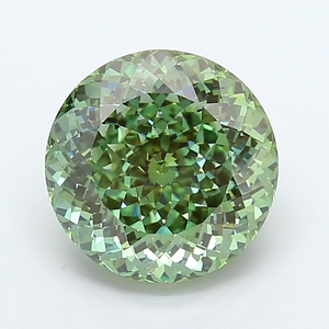 Diamant de laboratoire de 5,03 carats, taille portugaise, vert vif fantaisie, VS2, certifié IGI, diamant CVD en vrac pour la fabrication de bijoux - Product Image 1