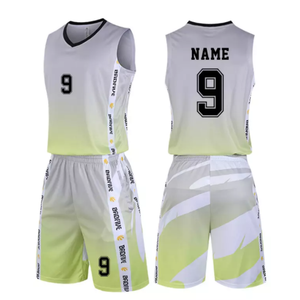 Conjunto de Uniforme de Baloncesto Sublimado Personalizado para Hombres y Jóvenes, Camisetas y Pantalones Cortos de Entrenamiento de Equipo de Tela de Malla Transpirable, Alta Calidad - Product Image 2