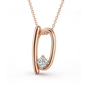 สร้อยคอทองคำแท้ 14k/18k ดีไซน์หรูหราทันสมัย ประดับเพชรแล็บเม็ดเล็ก ตัวอักษร D สร้อยจี้คลาสสิกแบบปรับแต่งได้ สำหรับผู้หญิง - Product Image 5