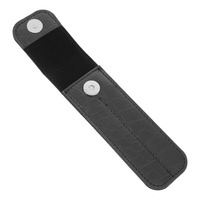 Ensemble de 2 pinces à épiler en cuir et acier inoxydable, étui de rangement compact et durable pour un stockage professionnel et sûr, facile à transporter au quotidien