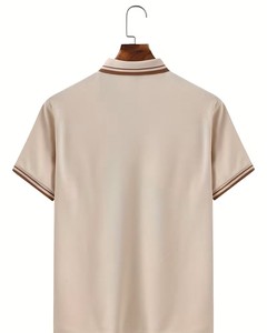 เสื้อโปโลแขนสั้นผู้ชาย สีพื้น ผ้าฝ้ายอ๊อกซ์ฟอร์ด ระบายอากาศดี ดีไซน์ลำลอง มีกระเป๋าหน้า แบบทอ - Product Image 2