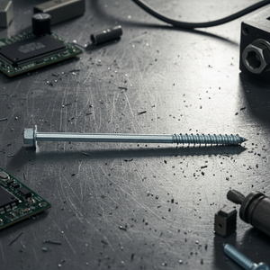 Vis à tête hexagonale métrique en acier au carbone zingué, haute résistance classe 4.8 et 6.8, filetage partiel, M6-M12, marque PDC - Product Image 1