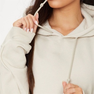 Sudadera con Capucha Corta para Mujer, de Algodón Tejido, Estilo Oversize, para Verano, de Secado Rápido, Manga Corta - Product Image 3