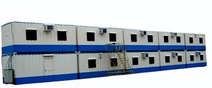 บ้านพักแบบพกพาที่ทำจากแผ่นเหล็กอ่อนรูปสี่เหลี่ยมผืนผ้า - Product Image 1