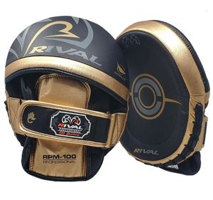 Rival Boxing <b>Punch</b> Mitts RPM-100 Pair <b>Set</b> PU Leather Black Durable Breathable All Seasons Protective Training Gear - Product Image 6