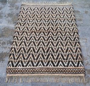 ชุดพรมเส้นใยธรรมชาติทำด้วยมือผ้าแจ็คการ์ดทรงสี่เหลี่ยมผืนผ้าทอจากผ้าฝ้าย chenille kilim JT-7333 - Product Image 4