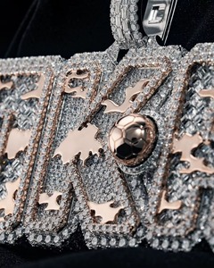 Customized Luxury Hip Hop Iced Out Moissanite <b>Pendant</b> 925 <b>Silver</b> Iced Out <b>Pendant</b> Pass Diamond Tester <b>Initial</b> Name <b>Pendant</b> Men - Product Image 6