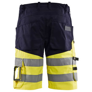 Shorts de sécurité réfléchissants haute visibilité bicolores multi-poches pour hommes, pour travaux de construction - Product Image 5