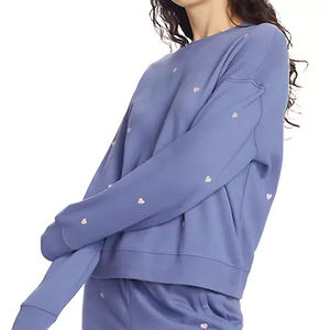 Sudaderas de mujer resistentes hechas en Pakistán, transpirables, con logo impreso personalizado, sudadera estética para adolescentes y chicas. - Product Image 3